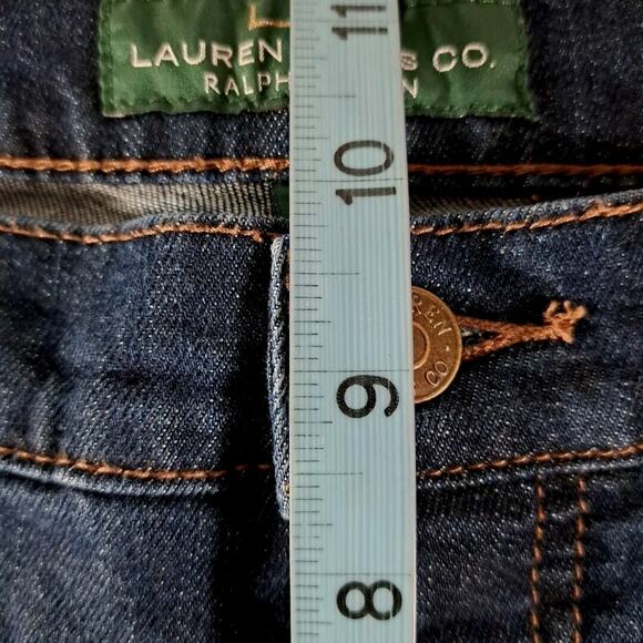 Lauren Ralph Lauren Classic Bootcut Jeans Womens 10 Blue Stretch Denim Mid Rise - Picture 13 of 15